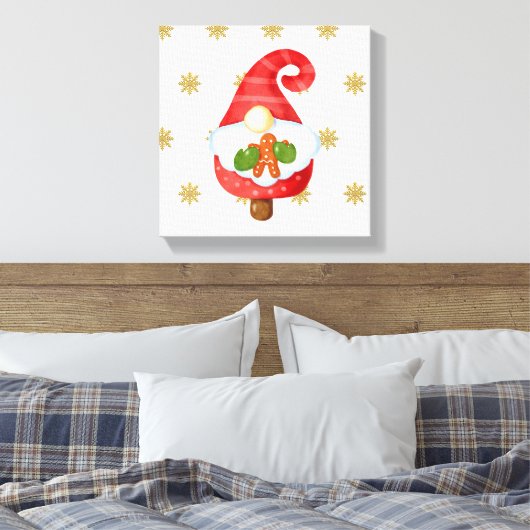 Santa Gnome Leinwanddruck (Insitu (Schlafzimmer))