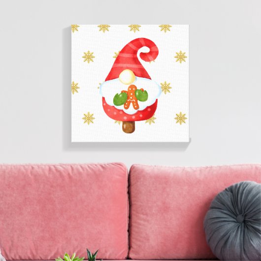 Santa Gnome Leinwanddruck (Insitu (Wohnzimmer))