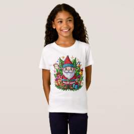 Santa Gnome mit Geschenken und Feriendekorationen T-Shirt