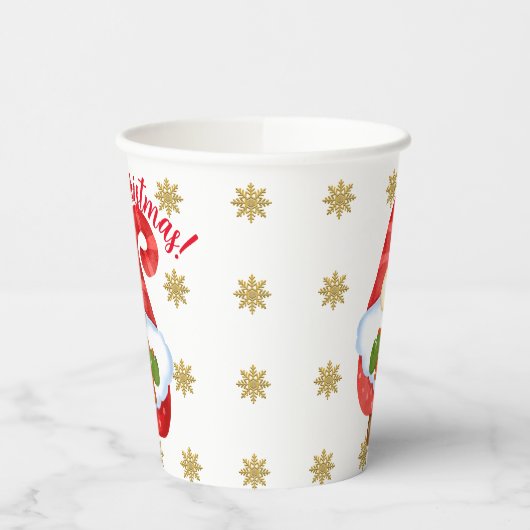 Santa Gnome Pappbecher (Links)