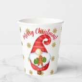 Santa Gnome Pappbecher (Vorderseite)
