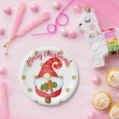 Santa Gnome Pappteller (Party)