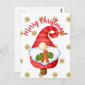 Santa Gnome Postkarte (Vorne/Hinten)