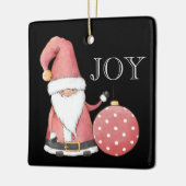 Santa Gnome Rote Ornament Editable Weihnachten (Links)
