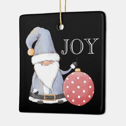 Santa Gnome Rote Ornament Editable Weihnachten (Links)