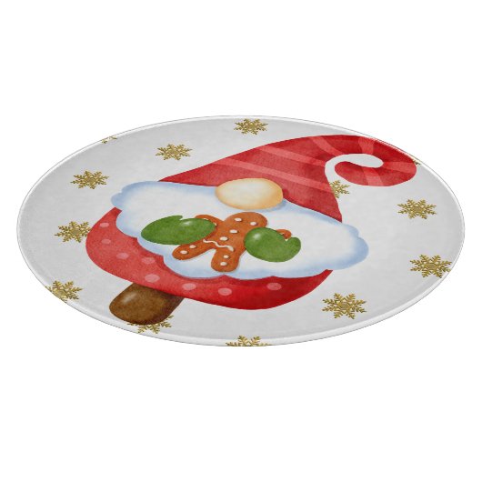 Santa Gnome Schneidebrett (Ecke)