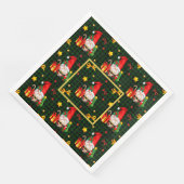 Santa Gnome Serviette (Ecke)