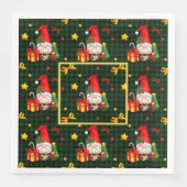 Santa Gnome Serviette (Vorderseite)