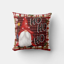 Santa Gnome Throw Kissen