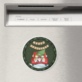 Santa Gnome und Snowmen Magnet (In Situ (Geschirrspüler))