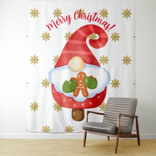 Santa Gnome Wandteppich (Beispiel)