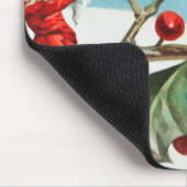 Santa gnomes malt heilige Beeren Mousepad (Ecke)