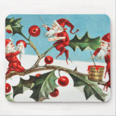 Santa gnomes malt heilige Beeren Mousepad (Vorne)