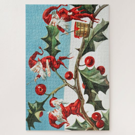 Santa gnomes malt heilige Beeren Puzzle (Vertikal)