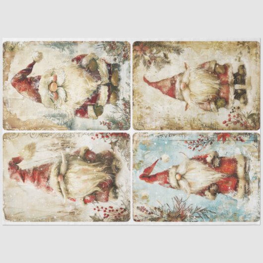 Santa Gnomes Seidenpapier (Vorderseite)