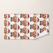 Santa Golden Retriever Handtuch (Handtuch)