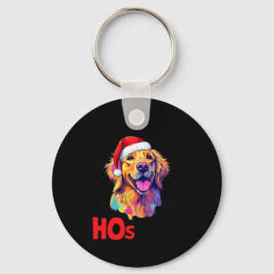 Santa Golden Retriever Hund da sind einige Hos in Schlüsselanhänger