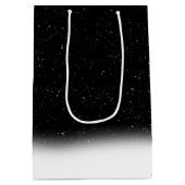 Santa Golden Retriever, Schneeflocken Mittelgesche Mittlere Geschenktüte (Rückseite)