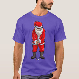 Santa Golf Club und Ball Sport Weihnachtsboote Gol T-Shirt
