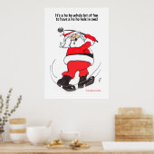 Santa Golf! Poster (Küche)