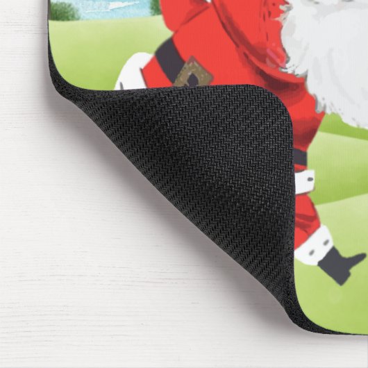 Santa Golf Summer Golf Mousepad (Ecke)