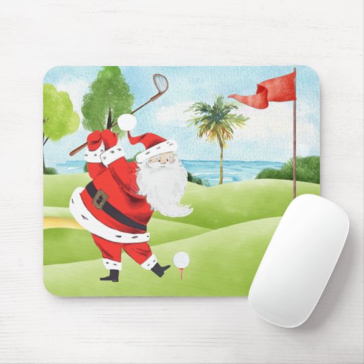 Santa Golf Summer Golf Mousepad (Mit Mouse)