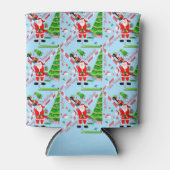 Santa Golfing by Christmas Tree Dosenkühler (Vorderseite)