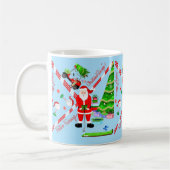 Santa Golfing by Christmas Tree Kaffeetasse (Links)