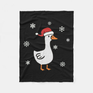 Santa Goose auf der Loose Merry Goosemas Weihnacht Fleecedecke