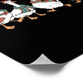 Santa Goose auf der Loose Merry Goosemas Weihnacht Poster (Ecke)