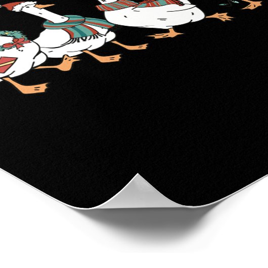 Santa Goose auf der Loose Merry Goosemas Weihnacht Poster (Ecke)