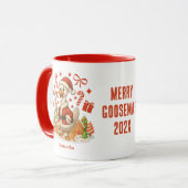 Santa Goose Christmas Tasse (Vorderseite Links)