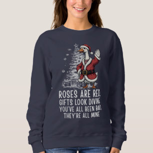Santa Goose On The Loose - Lustiges Weihnachtsgesc Sweatshirt