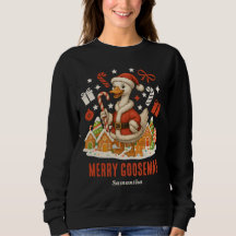 Santa Goose Ugly Weihnachtsfeiertag