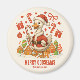 Santa Goose Weihnachtsfeiertag Kühlschrank Magnet
