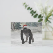 Santa Gorilla Postkarte (Stehend Vorderseite)