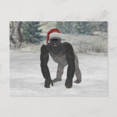 Santa Gorilla Postkarte (Vorderseite)