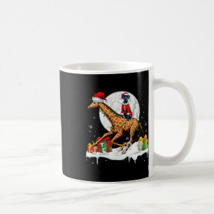 Santa Great Dane Riding Giraffe Weihnachtsbesitzer Kaffeetasse
