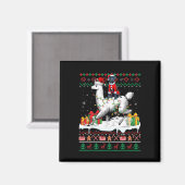 Santa Great Dane Riding Llama Weihnachtssüßer Lo Magnet (Vorderseite/Rückseite)