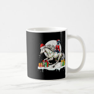 Santa Great Dane Riding Pferd Weihnachtsbesitzer K Kaffeetasse