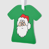 Santa Green Shirt Ornament (Vorderseite)