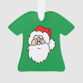 Santa Green Shirt Ornament (Rückseite)