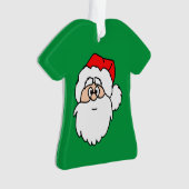 Santa Green Shirt Ornament (Vorderseite)