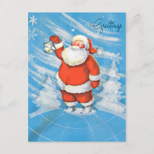 Santa Greetings Feiertagspostkarte