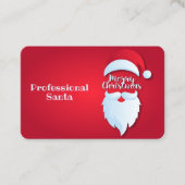 Santa Greetings Visitenkarte (Vorderseite)