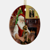 Santa - Grenzgebiet Terrier 1 Keramikornament (Rechts)