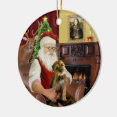 Santa - Grenzgebiet Terrier 1 Keramikornament (Links)