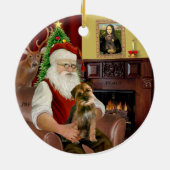 Santa - Grenzgebiet Terrier 1 Keramikornament (Hinten)