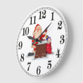 Santa Große Wanduhr (Winkel)