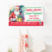 Santa Grotto & Craft Markt PTO PTA Kirche Banner (Insitu)